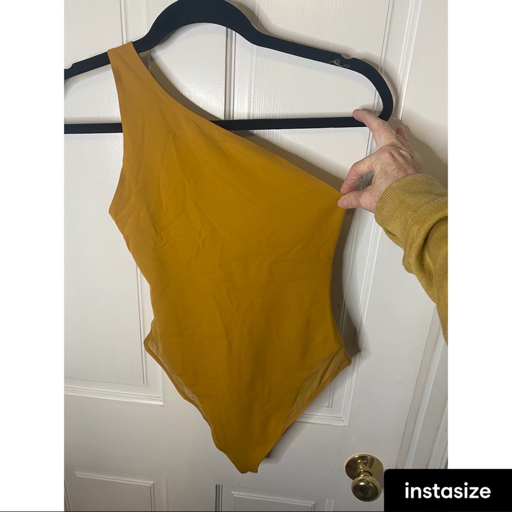 Athleta one shoulder bodysuit